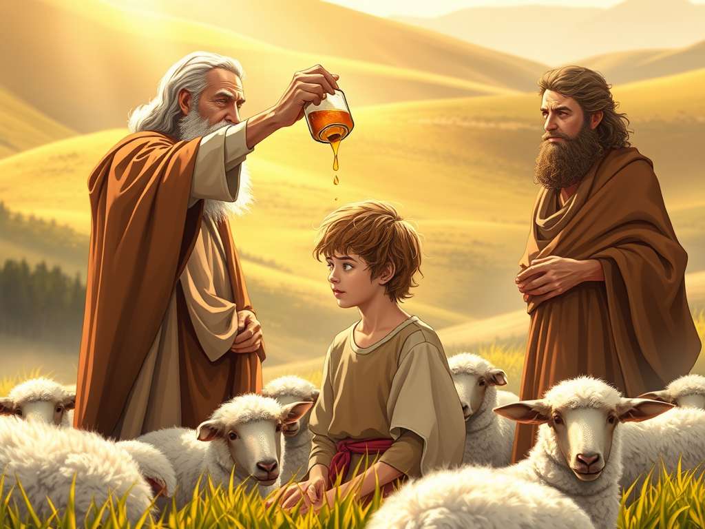 The Anointing of David as King: God’s Chosen Shepherd Boy