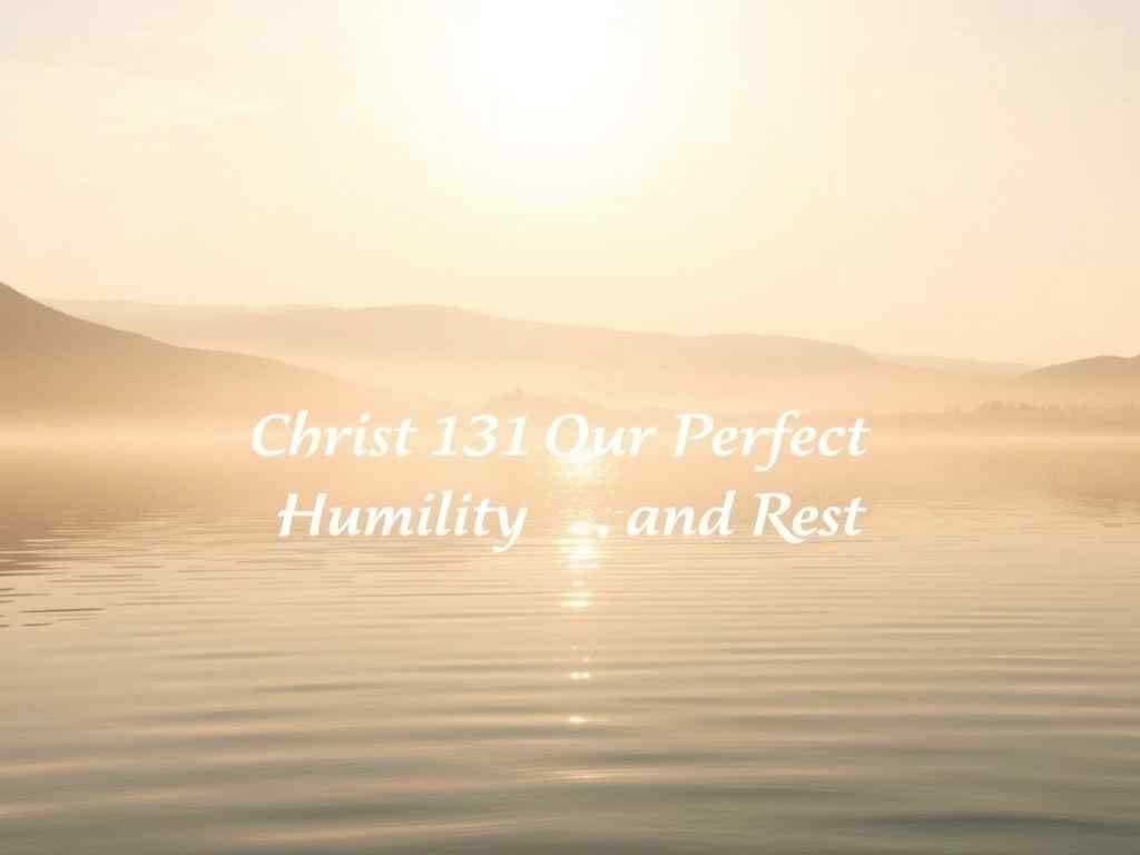 Psalm 131 ✝️— Christ Our Perfect Humility and Rest